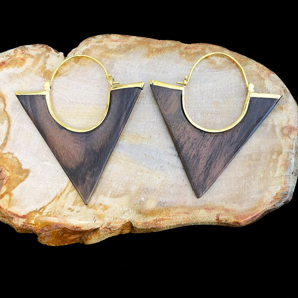 Triangle Hoops - Wood