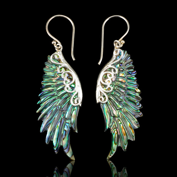 Naia Wings - Abalone in Silver