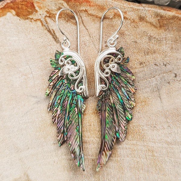 Revna Wings - Abalone Shell in Silver