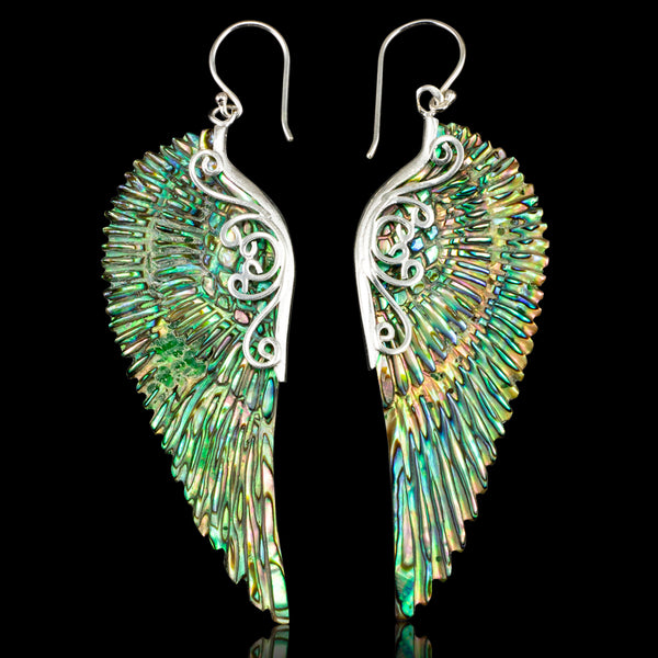 Ethereal Wings - Abalone Shell in Silver