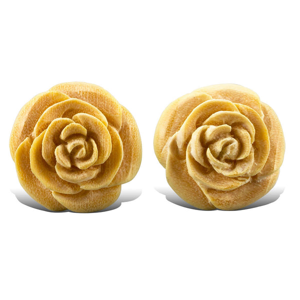 Eden Rose - Wood Stud Earrings