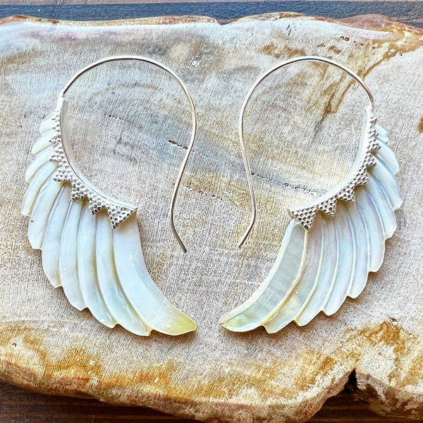 Crowned Wings - Shell in Silver