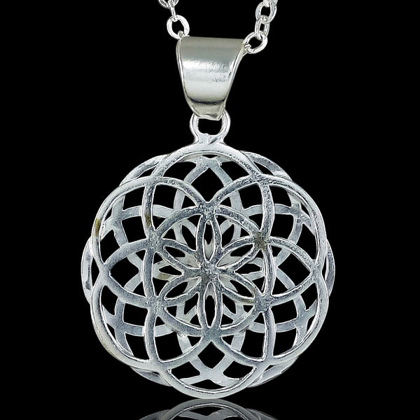 Double Seed of Life - Silver Pendant