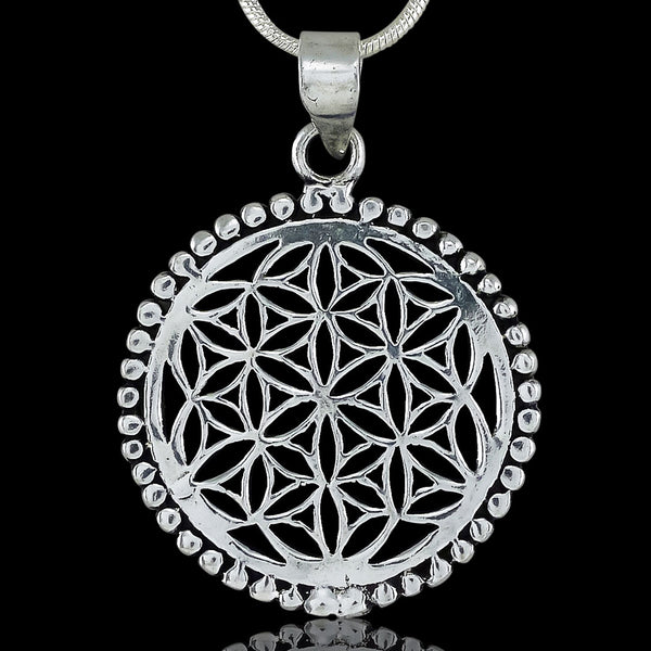 Eternal Flower - Silver Pendant